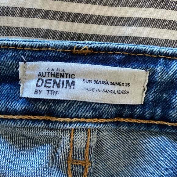 Zara denim shorts Size 4 - Picture 3 of 3